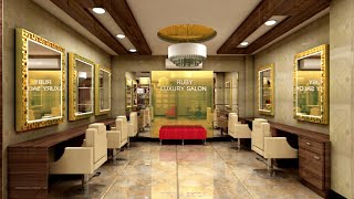 Beauty Salon Interior Design | Ruby Luxury Salon | designed by Vivea Consultants