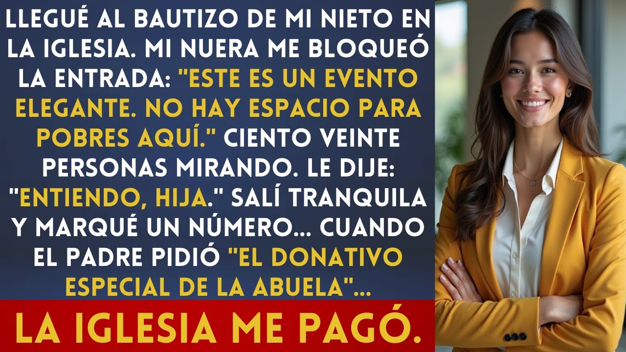 En el bautizo de mi nieto, mi nuera gritó: 