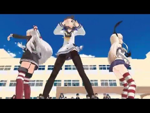 【MMD艦これ】島風、天津風、時津風でアンデッドエネミー（紳士カメラ）