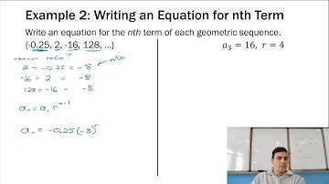 Algebra 2 - 6.3.1 Geometric Sequences