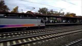 Amtrak and New Jersey Transit HD: One Hour (4:30 - 5:50) at Metropark Station 11/2/13