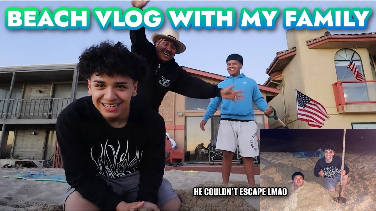 WE DUG HIM IN THE SAND | FUNNY BEACH VLOG