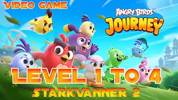 Angry Birds Journey Game Play - Level 1 to 4 | Mobile game | Video Game