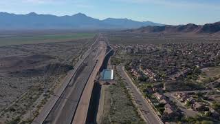 Drone Flyover of the South Mountain Freeway in Ahwatukee - December 2018