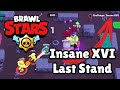 BEATING INSANE 16 (XVI) IN ROBO RUMBLE LAST STAND Brawl Stars | Bo, Mr. P, Tara