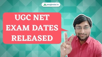 UGC NET EXAM DATES RELEASED | UGC NET JRF 2020 - by Shubham Sir