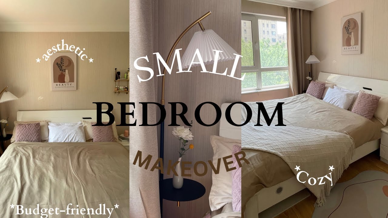 Small bedroom makeover 🌱|Minimalist +Cozy aesthetic |Extreme makeover ...