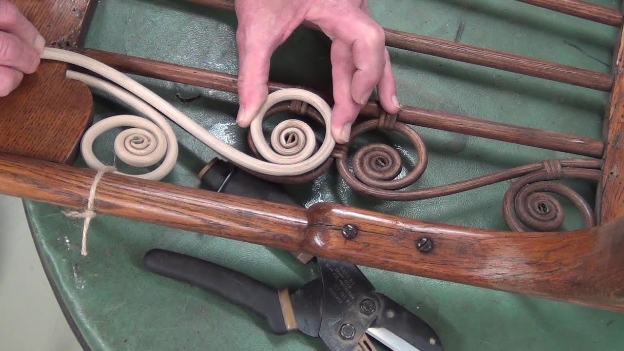 How To Turn Spiral Wicker Reeds - YouTube