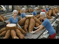From Cassava to Clothes 😱 Inside a Fabric-Making Factory process 