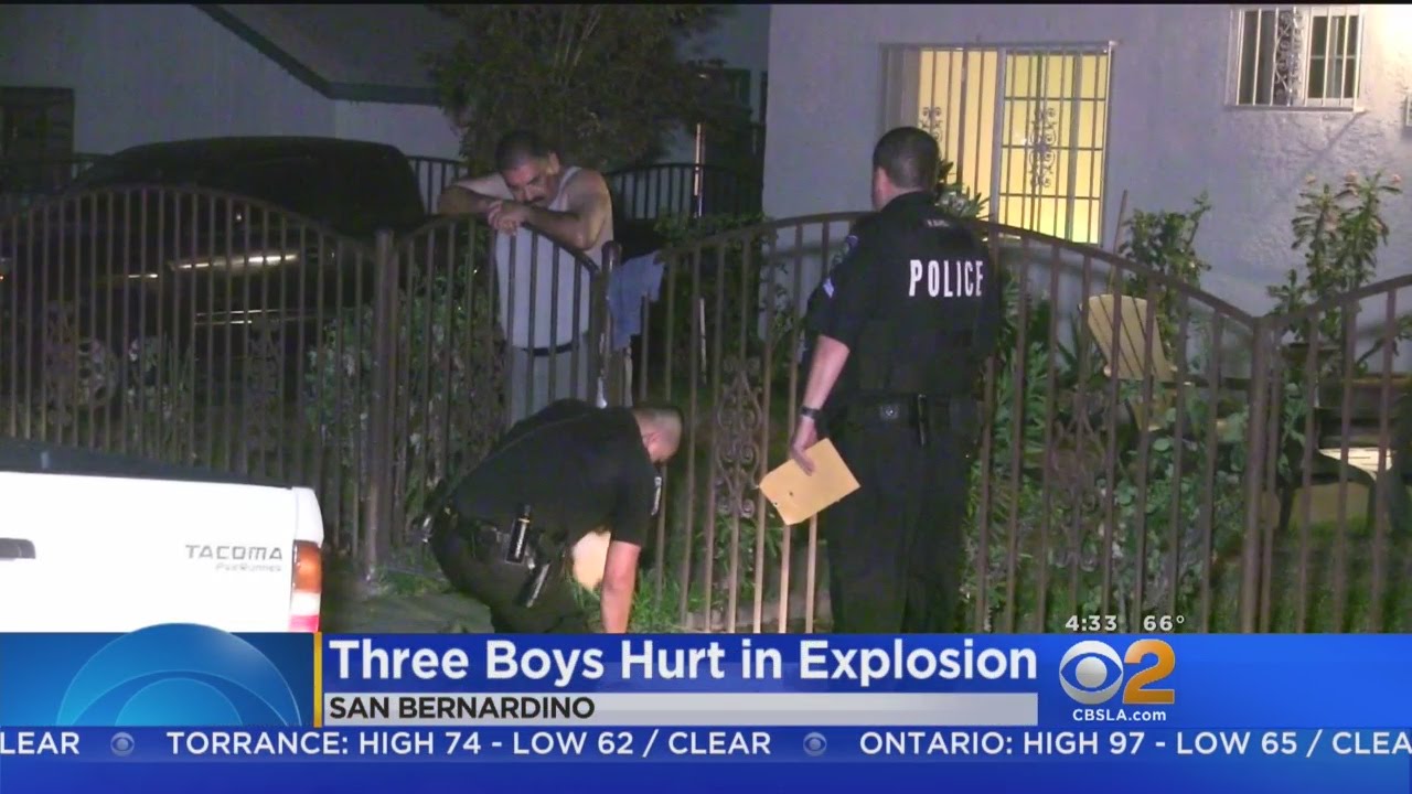 3 San Bernardino boys seriously injured in possible fireworks incident
