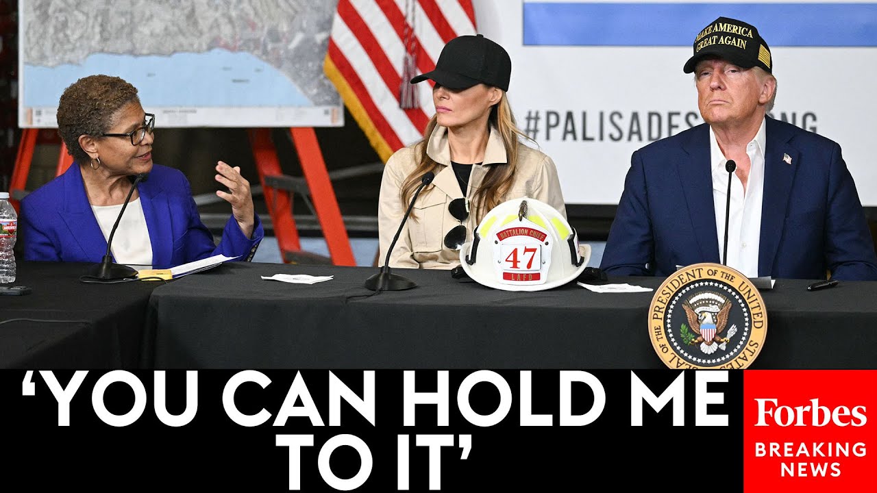 WATCH: Trump And Karen Bass Have Tense Back-And-Forth At Los Angeles ...