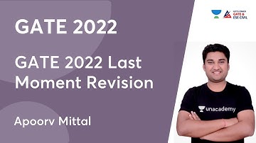 GATE 2022 Last Moment Revision | GATE 2022 | Apoorv Mittal