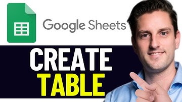 HOW TO CREATE TABLES ON GOOGLE SHEETS 2025! (FULL GUIDE)