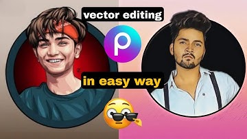 #Picsart #Vectorart Picsart New Portrait Cartoon Photo Editing|New Vector Art Photo editing 2 Steps