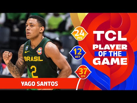 Yago Santos (24 PTS) | TCL Player Of The Game | CIV vs BRA | FIBA Basketball World Cup 2023