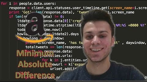 AMAZON INTERVIEW QUESTION - MINIMUM ABSOLUTE DIFFERENCE