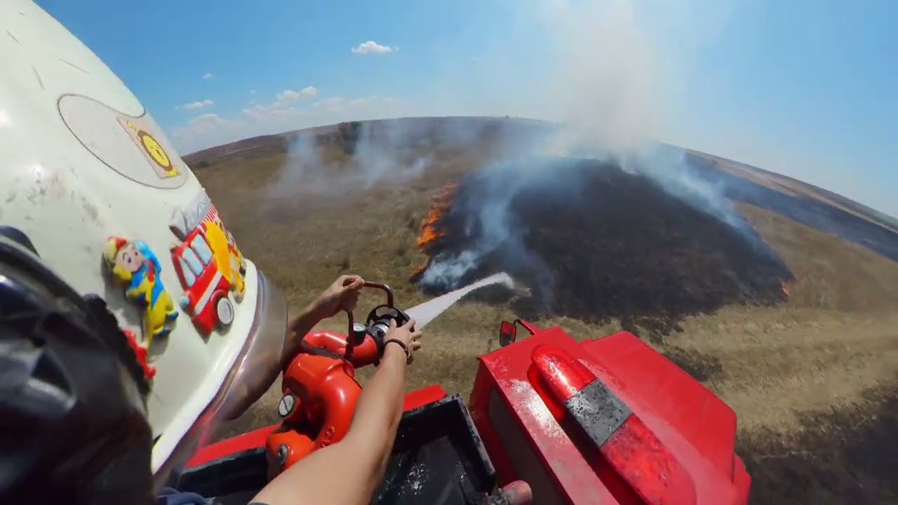 Kırklareli Tekirdağ il sınırında alan yangınına müdahale ediyoruz