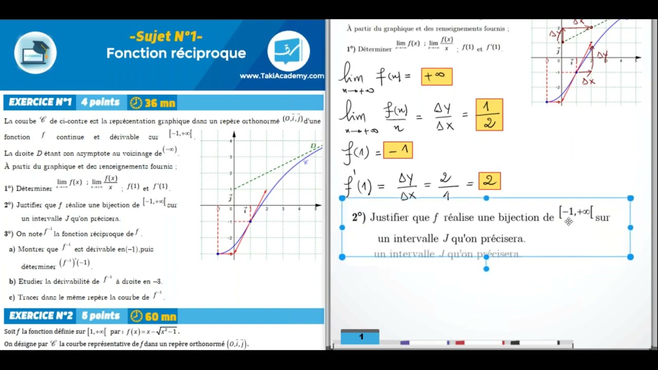 🧿Taki Fonction réciproque