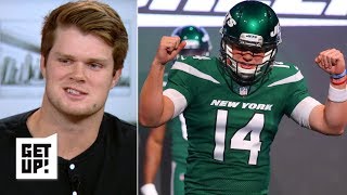 Sam Darnold talks new Jets uniforms, Le'Veon Bell, playoff chances | Get Up!