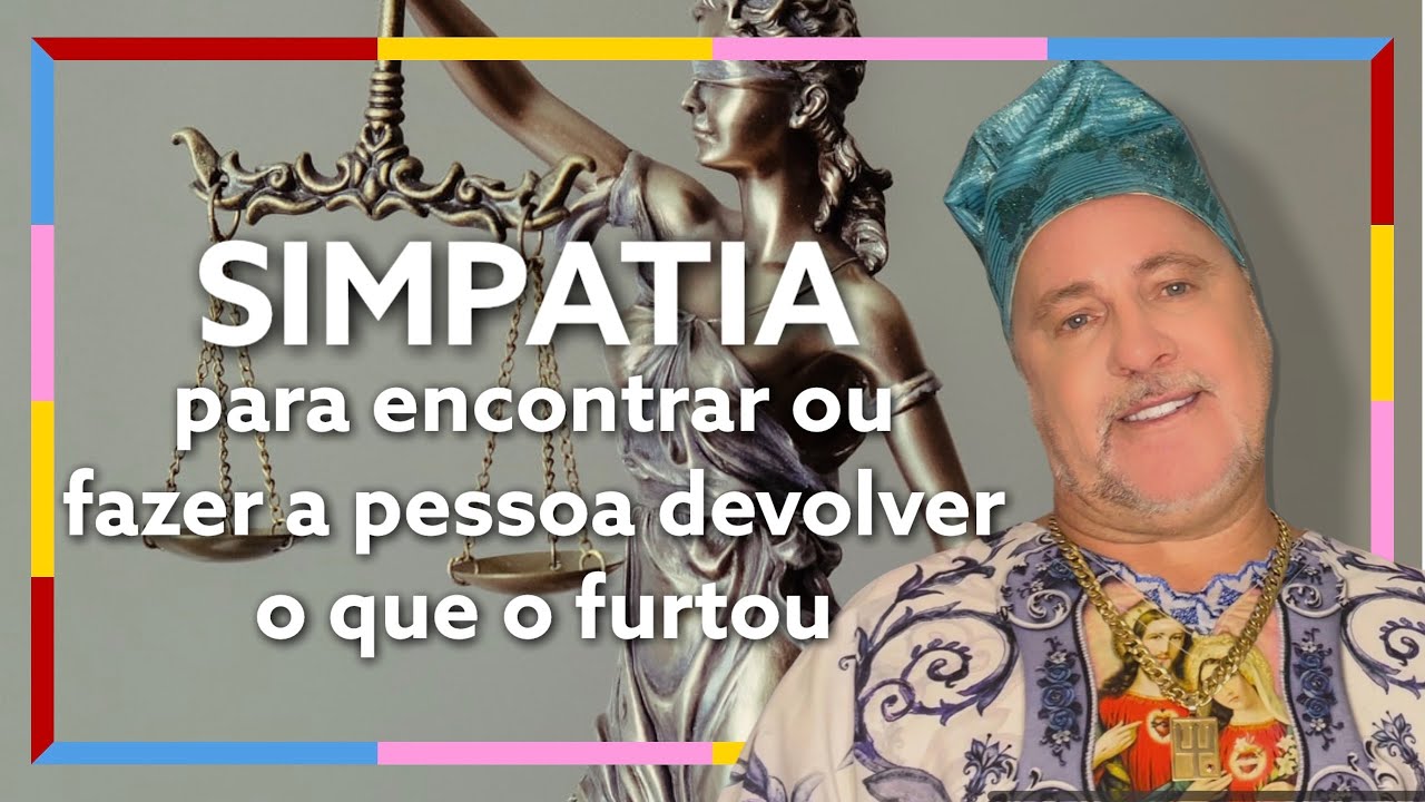 Simpatia para encontrar ou fazer a pessoa devolver o que o furtou #Infalível #ExúTrancaRua  ⚖️ 🎩