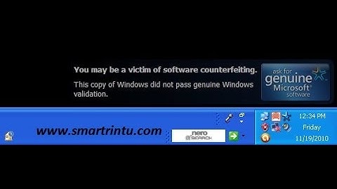 you may be a victim of software counterfeiting windows (xp/7)