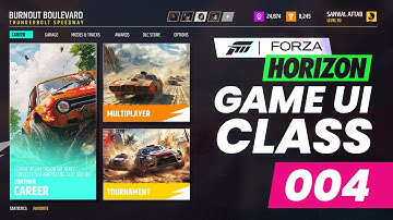 Forza Racing Game UI - Speed Build - Photoshop Part 004