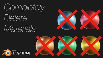 [2.91] Blender Tutorial: How to Completely Delete Materials