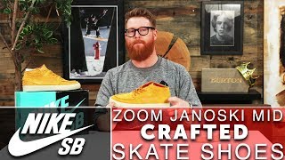 Nike SB Zoom Janoski Mid Crafted Skate Shoes - YouTube