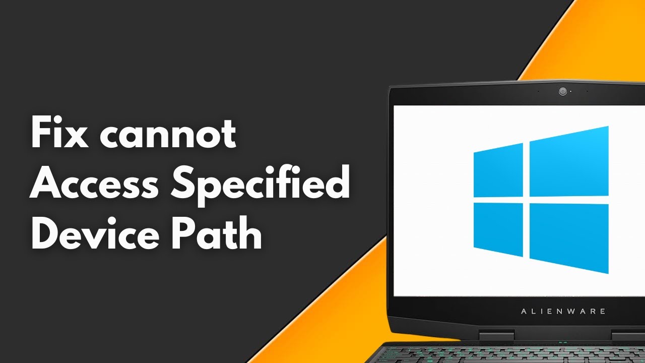 How to Fix Windows cannot Access Specified Device Path - YouTube