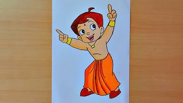 How to Draw Chota Bheem Step by Step || Chota Bheem Drawing