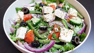 GREEK SALAD | Keto Greek Salad | Healthy Salad for Weight Loss | Keto Diet Salad Recipe | Gym Diet