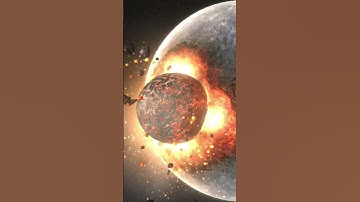 Moon Crashing on Mercury in solar smash by bones imagine dragons #shorts