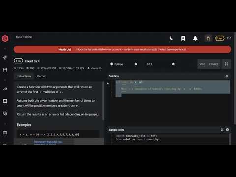 Codewars | Count by X | Python 8 kyu