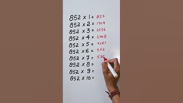 Find mistake in last digit of Table 852..🤔 #maths #reasoning