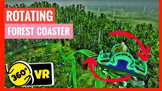 [4K 360 VR Video] Rotating Forest Coaster Simulator for Google Cardboard 360° 3D VR split screen SBS