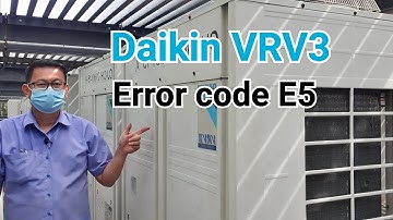 Daikin VRV3 | Emergency setting | CU slave 2(error E5)