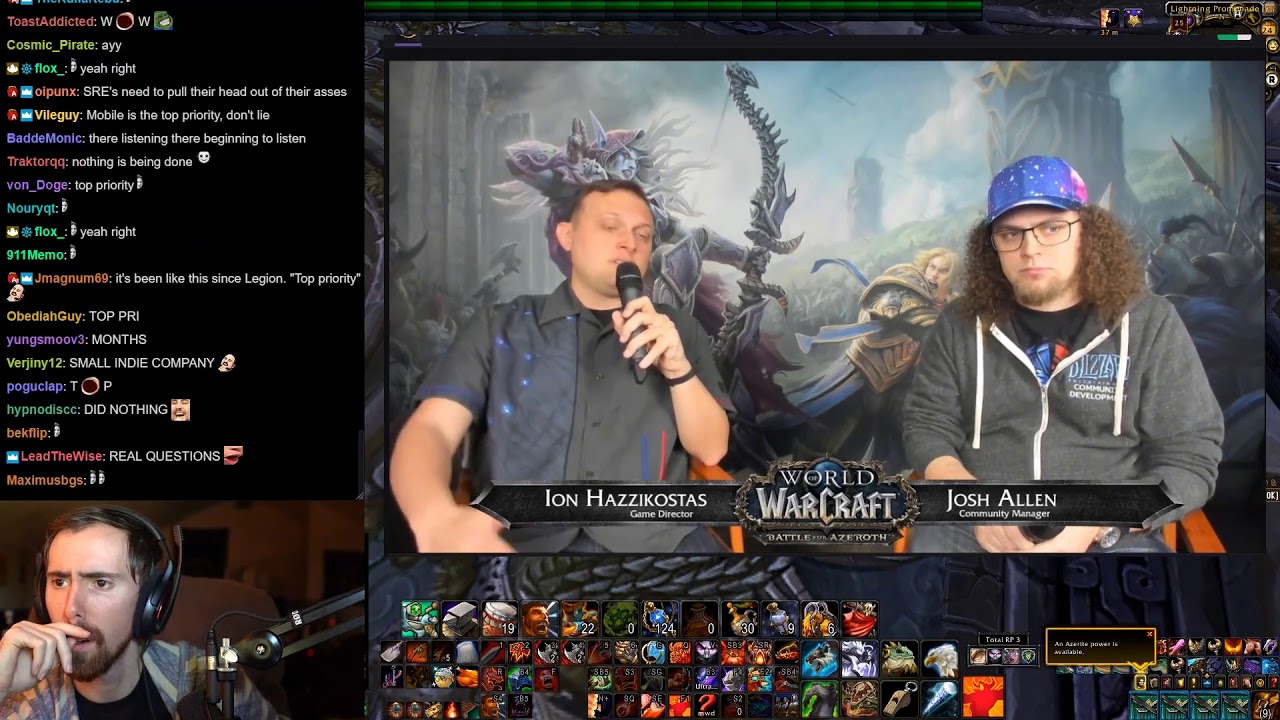 Asmongold Reacts to the Live Developer Q&A With Ion Hazzikostas on January 24, 2019