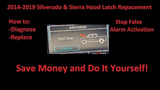 2014 - 2019 Silverado & Sierra Hood Latch Replacement. Diagnose and Fix Hood Open Message And Alarm by Boostie Motorsports 53 views 3 days ago 7 minutes, 47 seconds