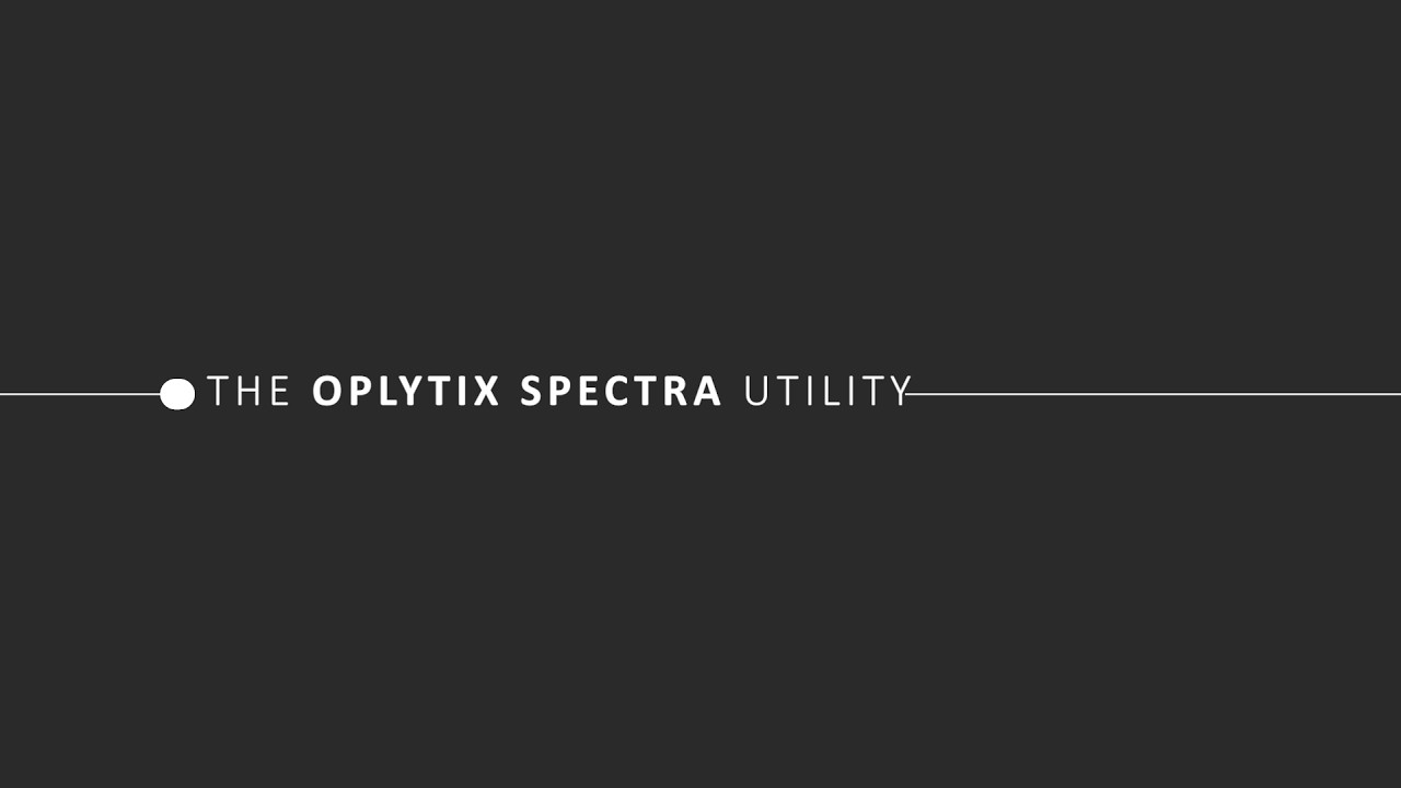 Erste Schritte mit dem OPLYTIX SPECTRA Tool