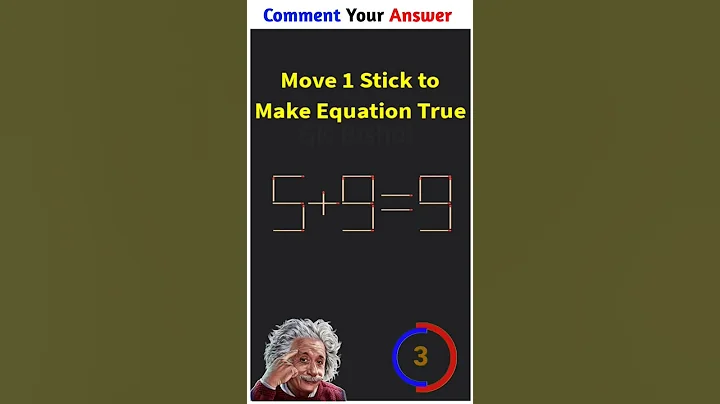 Move 1 stick to solve #matchstick puzzle #math #riddles #viral #shorts