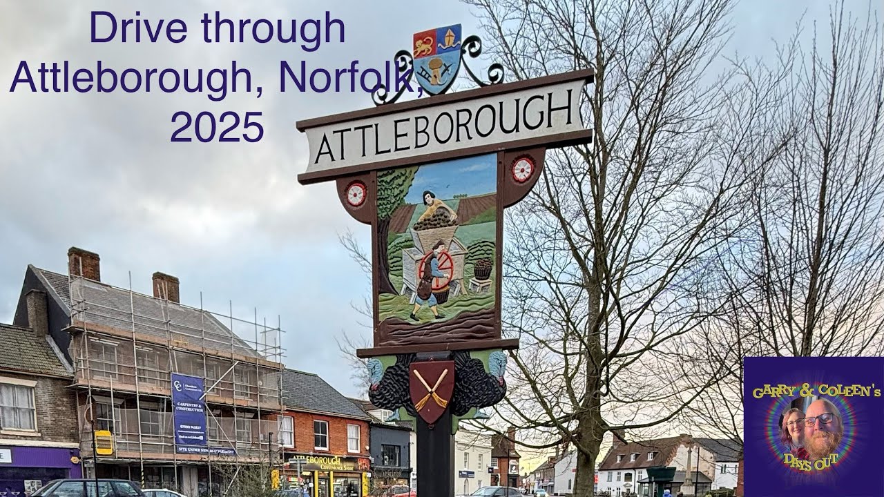 Drive through Attleborough, Norfolk.