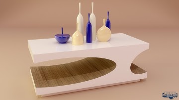 Modern Center Table design in 3D Max Modelling Tutorial