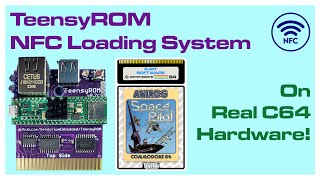 TeensyROM NFC Game Loading System on the C64