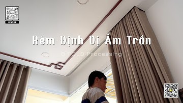 Rèm định vị âm trần thạch cao - Hệ thanh trượt cao cấp cực kỳ êm ái!