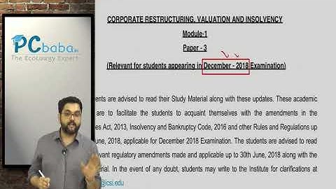 CRVI Amendments Part I