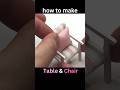 Ref:Fqh69CGV6s8 How to make the cutest table and chairs #diy #miniature