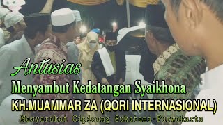 Masyarakat Antusias Menyambut Kedatangan Syaikhona KH.Muammar Za l Qori Internasional