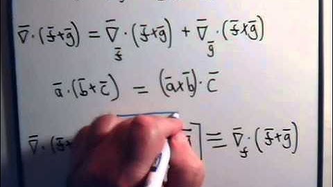 Vector Identity With Del Operator Example 3