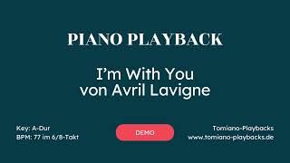 I'm With You (Avril Lavigne) - Piano Playback