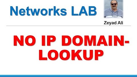 NO IP DOMAIN-LOOKUP